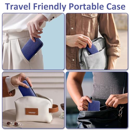 BLESWIN Manicure Set, 10 in 1 Professional Manicure and Pedicure Kit, Nail Care Kit for Women, Mens Nail Grooming Kit, Portable Nail Clipper Set Blue Leather Case for Travel Home - color: 2-Blue