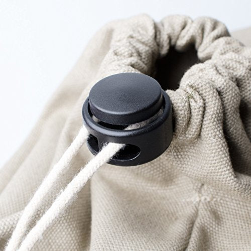 DYZD Extra Large Cord Lock End Spring Cord Stopper Toggle for Paracord, Drawstring (Black, 10 PCS)