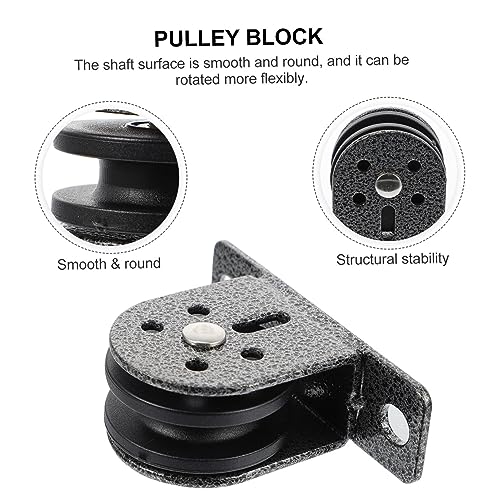 Exercise Pulley Wheel Fitness Bearing Pulley Smooth Rotation Reinforced Material Indoor/Outdoor Use