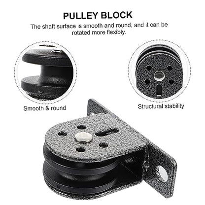 Exercise Pulley Wheel Fitness Bearing Pulley Smooth Rotation Reinforced Material Indoor/Outdoor Use