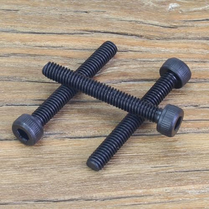 55 Pieces M4 x 30mm Socket Head Cap Screws, Thread Pitch 0.7mm, Sutemribor M4 Black Screws, 12.9 Grade Alloy Steel, Black Oxide Finish, Fully Threaded - size: M4 x 30mm, style: Socket Head