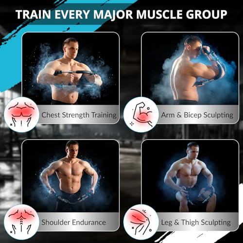 mr sculpt gorilla bar chest trainer, 40-100lb Adjustable Chest Workout Equipment, Body Toning kit,Chest Workout, Shoulder Pulley for Physical Therapy
