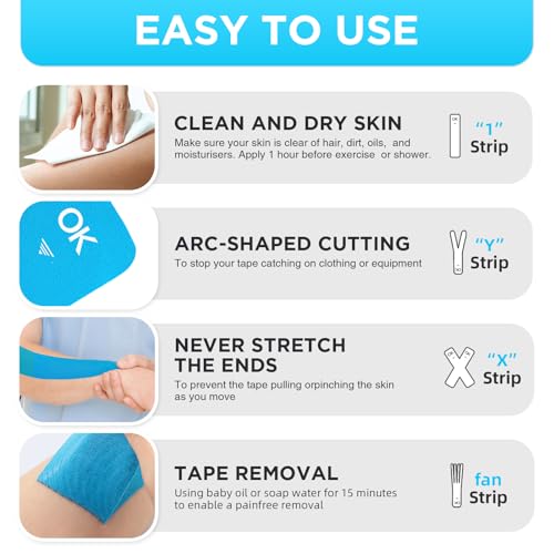 OK TAPE Precut Elastic Kinesiology Tape, 20 Strips, 2inch x 16ft, 2 Rolls | Sensitive Skin Friendly Latex Free Hypoallergenic Athletic Tape Roll for Muscle Joint Knee Waterproof Lime - color: Lime, size: 2 Rolls