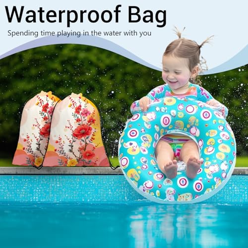 Gymnastics Grip Bag Lightweight Small Drawstring Grip Bags for Gymnasts - color: Flower Art-red
