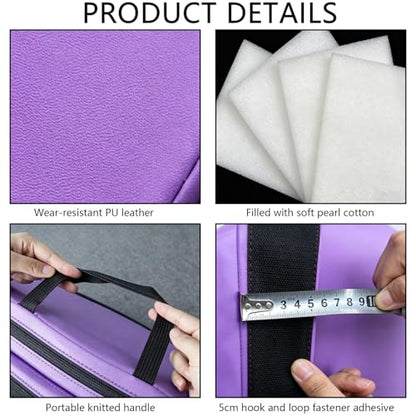 Foldable Pole Crash Mat, Pole Dance Mat, Anti-Collision Cushioned PU Leather Mat for Yoga, Gymnastics, Pole Dancing Pink 2" Tx4.9'W