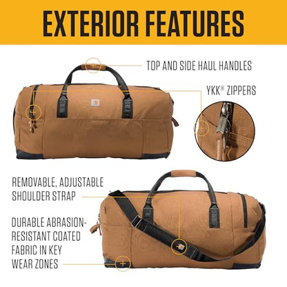 Carhartt Classic Duffels, Heavy-Duty Bag for Jobsite, Gym, & Travel, 120L, Black - color: Black, style: 120l