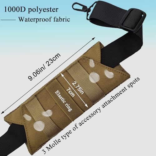Ultra Thick Shoulder Strap Pad 2 Pack, Heavy Load Backpack Strap Pads, High Elasticity Tactical Bag Shoulder Pads - color: 2PCS-Brown