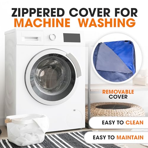 Cheer Collection Crash Pad - Crash Pads for Kids Sensory with Washable Cover - Sensory Room Must Haves - Crash Mat (4' x 4' FT) - size: 4'x4' Feet