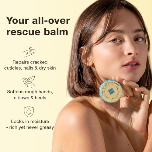 Onsen Hand & Cuticle Rescue Cream | Organic Nail Strengthener & Balm | Dry, Cracked Hands, Elbows & Feet | Shea Butter, Tsubaki & Jojoba Oil | Nail Repair & Growth, Vegan – 1 Pack (1.10 oz) - size: 0.88 Ounce (Pack of 1)