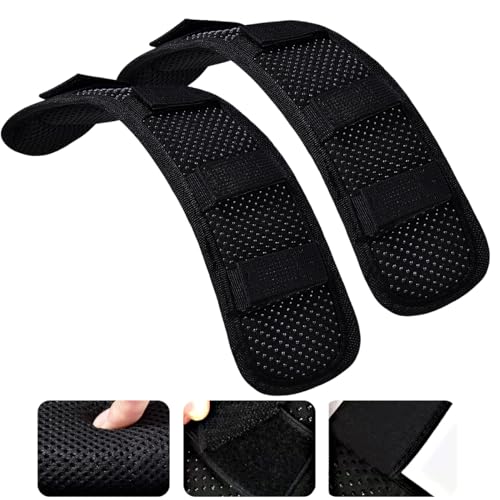 ZINZ 2-Pack Universal Shoulder Pad with Ultra Thick Cushion for Bag Luggage Bag Crossbody, Plus Long & Anti-Slip & Breathable,Black - color: Black