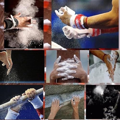 Workout Chalk for Hands - Anti-Slip Workout Chalk | Portable Climbing Chalk, Gym Chalk Powder for Climbing, Weightlifting, Gymnastics, Tennis, Badminton