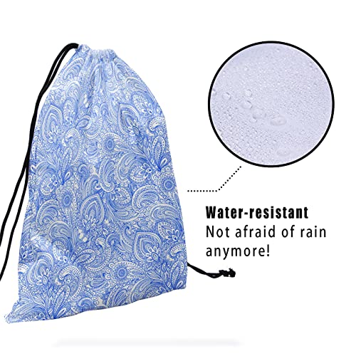 Gymnastics Grip Bag for Gymnasts Gymnastic Drawstring Bag Gym Athlete Bag - color: China Blue White, size: 9.25" x 12" (Pack of 1)