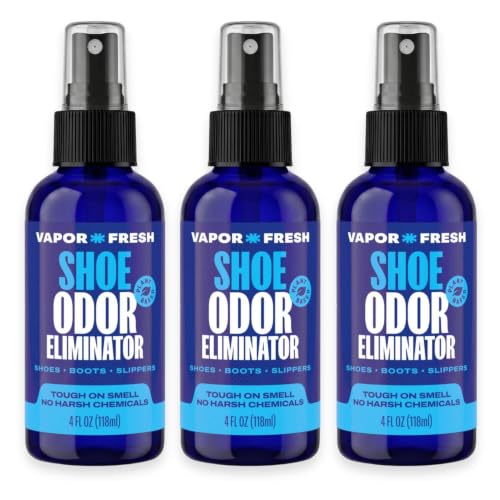 Vapor Fresh Shoe Deodorizer Spray, 4oz (Eucalyptus Lavender) - For Boots, Sneakers, Cleats, Sandals and More - Powerful Shoe Odor Eliminator With Essential Oils (3-pack) - size: 4 Fl Oz (Pack of 3)