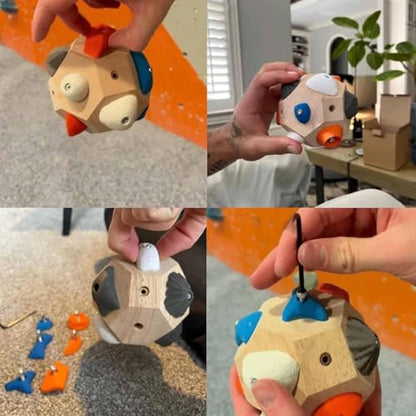 Handcrafted Boulder Blocks,Build Strength and Precision,Finger Training Tool for Climbers,Boulder Ball 3D Climbing Ball Rock Climbing Training Balls, Train Hand Strength, Gifts for Rock Climbers