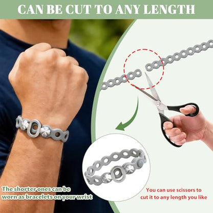 Modular Straps (4-Pack), Gear Tie, EDC Multi-Tool Strap for Camping, Travel & Outdoor Survival（Grey） - color: Grey four