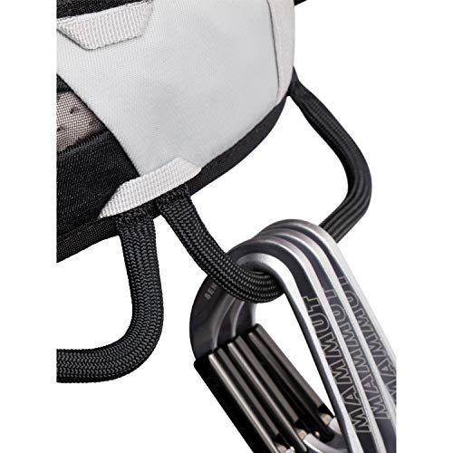 Mammut Ophir 3 Slide Climbing Harness for Men – Adjustable, Lightweight, and Durable Gear for Rock, Gym, and Sport Climbing - size: Small, style: Black/Marble