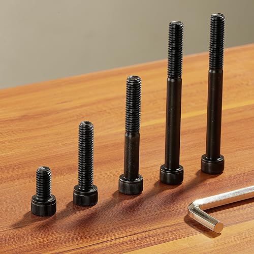 M8-1.25 x 12mm Socket Head Cap Screws, M8 Bolts, 12.9 Grade Alloy Steel, Allen Socket Drive, Black Oxide Finish, Full Thread, Quantity 20 - size: M8 x 12mm(20PCS)