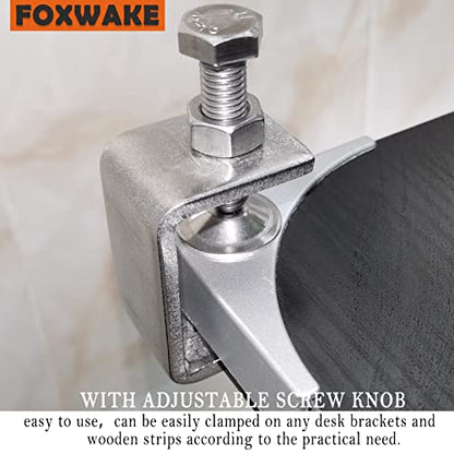 Stainless Steel C Clamps Mini 1 Inch for Mounting, Heavy Duty Metal U Clamps for Metal Working, Small Desk Clamp with Stable Wide Jaw Opening & Protective Pads/I-Beam Design (6pcs) - color: 1 3/16 In-6pcs-30mm