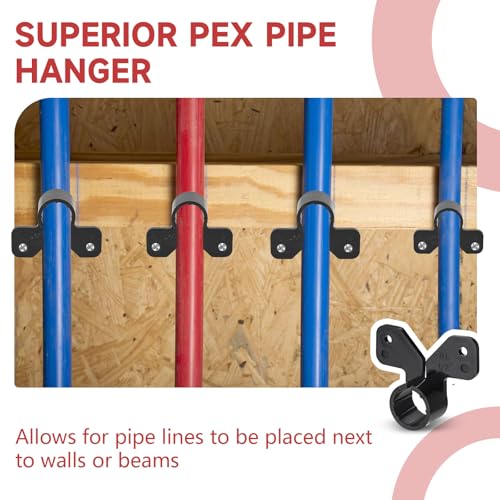 500-Pack EFIELD 3/4-inch Suspension Pipe Clamps For Pex, Copper, CPVC Pipe, (PPSU1807062-500PCS) - size: 3/4''-P500, style: Suspension