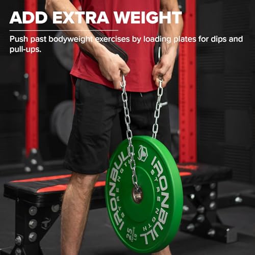 Dip Belt for Weightlifting - Weight Dipping Belt for Lifting Weights - Heavy Duty for Weighted Pull up, Dips, Squats, Hips, Pullups - For Men and Women