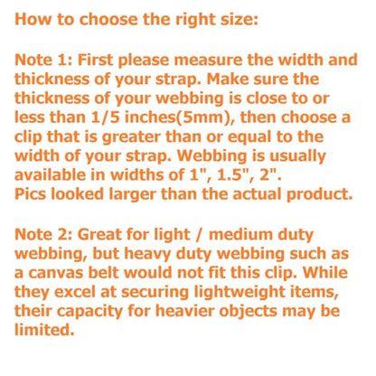 TACNEX Tactical Backpack Strap Clip Webbing Keeper Holder MOLLE Belt Hook Retainer Harness/Sling/Bag/Military Strap Stays - color: Red, size: 2"