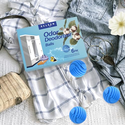 Shoe Deodorizer Balls, Sneaker Odor Eliminator, Long-Lasting Air Freshener for Cloest Car Lockers Drawer Gym Bags, 6 Pack Linen Scent - size: 1 Count (Pack of 6)