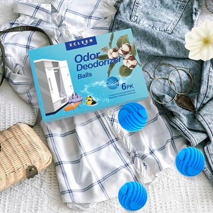 Shoe Deodorizer Balls, Sneaker Odor Eliminator, Long-Lasting Air Freshener for Cloest Car Lockers Drawer Gym Bags, 6 Pack Linen Scent - size: 1 Count (Pack of 6)