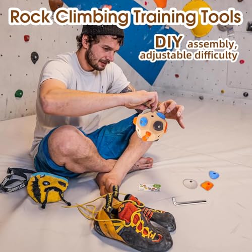 Handcrafted Boulder Blocks for Climbers 3D Rock Climbing Ball Build Strength and Precision Finger Training Tool for Rock Climbers