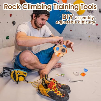 Handcrafted Boulder Blocks for Climbers 3D Rock Climbing Ball Build Strength and Precision Finger Training Tool for Rock Climbers