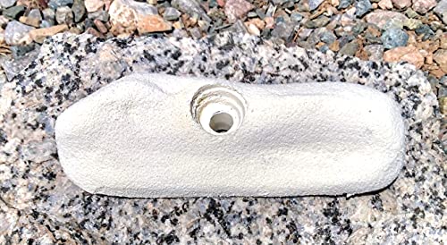 Large Pinch Polyurethane Bolt-On Rock Climbing Wall Hand Hold - color: white