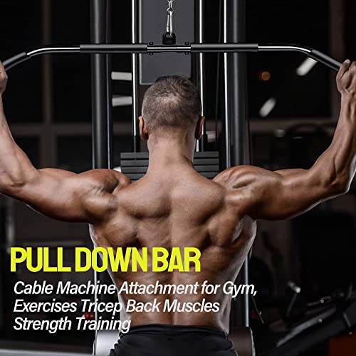 Weight Cable Pulley System Gym, Upgraded Fitness LAT and Lift Pulley System Attachments for LAT Pull Down, Biceps Curl Workout, Tricep, Home Gym Gravity Pulley System Set.