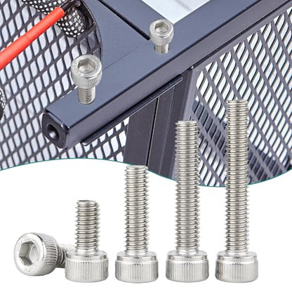 M6 x 8/12/ 16/20/ 25mm Socket Head Screws M6 Bolts 304 Stainless Steel Machine Metric Hex Socket Screw, 50PCS - size: M6 x 8/12/16/20/25mm