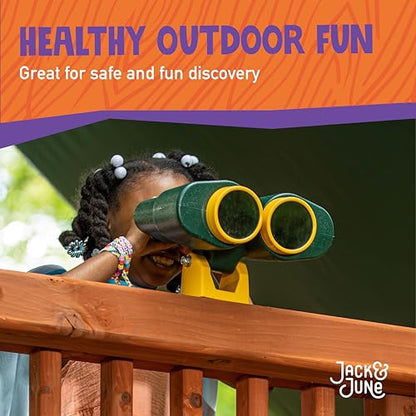 Jack and June Green and Yellow Rotating Playset Binoculars Compatible with Most Playsets