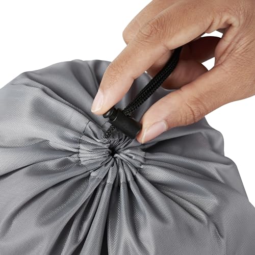 PALTERWEAR Drawstring Bag with Toggle - Nylon Cinch and Ditty Pouch Six-Pack (Gray, 5 x 7 Inch, Set of 6) - color: Gray, size: 5 x 7 Inch