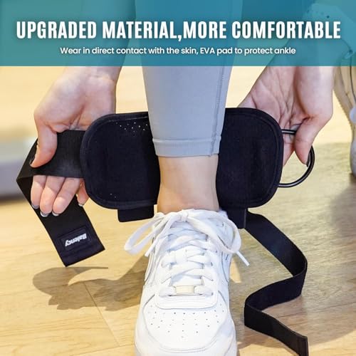Ankle Straps for Cable Machine Woman, Balency Kickback Ankle Strap | Balency Padded Cable Ankle Attachment for Gym, Ankle Cuff, Kickback Ankle Strap for Glute Workout, Leg Extensions