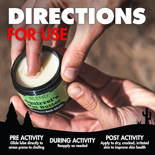 Squirrel's Nut Butter Anti Chafe Tub | All Natural Chafe Prevention & Skin Care for Athletes, Runners & Adventurers | Thighs, Arms, Pack Straps & More | 2.0 oz - size: 2 Ounce (Pack of 1)