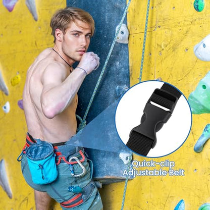 Chalk Bag Bucket Strap with Clip Buckle,Lightweight Chalk Bag,Rock Climbing Gear for Gym,Climbing,Athletics