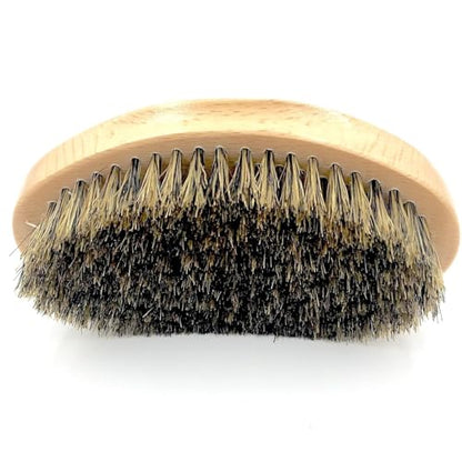 Parker Natural Boar Bristle Military-Style Hair and Beard Brush | Natural Boar Bristles Help Distribute Oils While The Genuine Beechwood Handle Provides Comfortable Control For Hair.