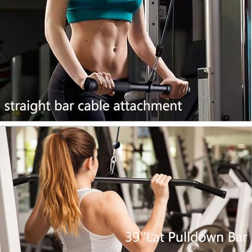 Kinglotus Cable Machine for Home Gym,Triceps Press Down Cable Machine attachments,LAT Pull Down attachments,Triceps Pull Down attachments,Fitness Equipment Cable Accessories