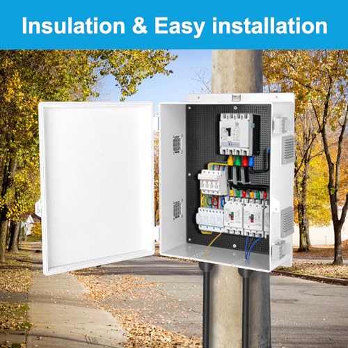 Electrical Junction Box, Outdoor Water Resistant Nema Enclosure, Ventilated ABS Plastic WiFi Project Box with Internal Mounting Panel & Hinged Cover 18.1" Lx 12.6" Wx 4.3" H - size: 18.1"Lx 12.6"W x 4.3"H