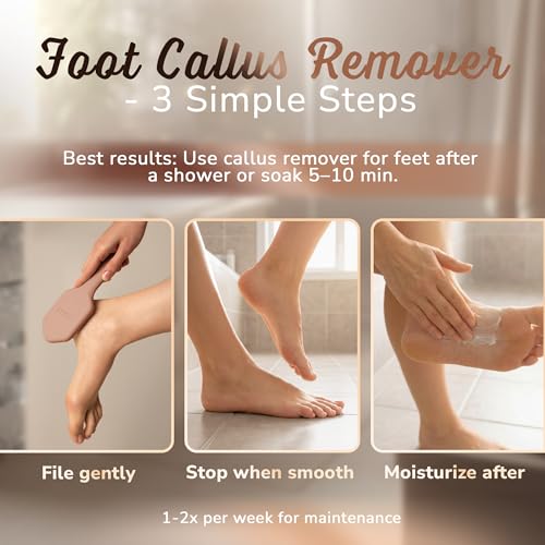 SILKLE Nano Glass Foot File - Foot Callus Remover for Feet & Foot Scrubber | Silicone Grip for Non-Slip Control - Foot Scrubber for Dead Skin, Heel Scraper for Cracked Heels & Foot Exfoliator - Brown - style: Brown