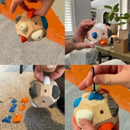 Boulder Training Blocks Textured Surface Finger Strength Material Boulder Block Climbing Holds Climbing Holds Strength Training()
