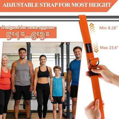 CHERAINTI Pull Up Assistance Bands, 375lbs Heavy Duty Pullup Assist Band Set with 5 Resistance Bands, Adjustable Strap, Comfortable Foot/Knee Rest, Handles & Door Anchor for Home Gym Strength Training