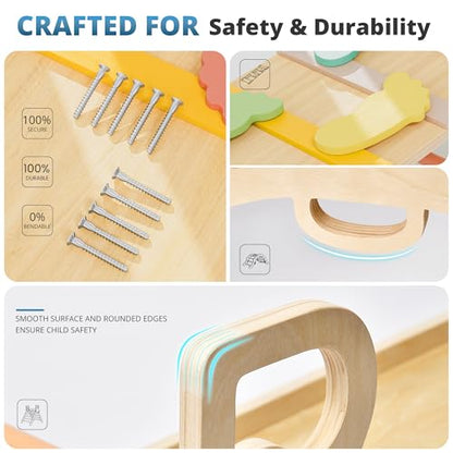 10-in-1 Pikler Triangle Set, Climbing Toys for Kids Rose Garden - color: Rose Garden