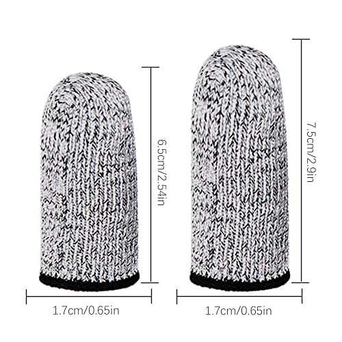 Finger Cots Cut Resistant Protector - 20 Pcs Finger Covers for Cuts, Gloves Life Extender, Cut Resistant Finger Protectors for Kitchen, Work, Sculpture, Anti-Slip, Reusable - size: 20PK