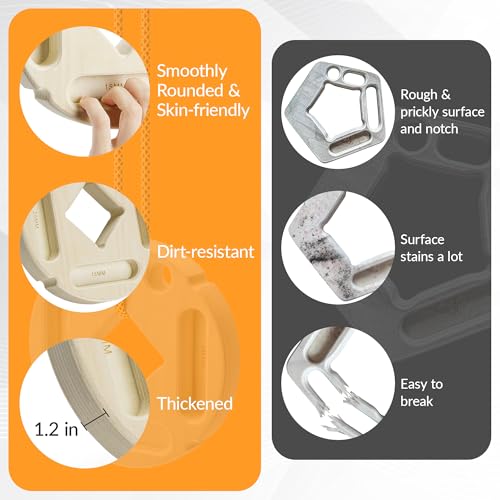 Hangboard for Rock Climbing,Climbing Training Board for Indoor and Outdoor Use - size: M（‎9.76 x 9.09 x 4.09 inches）