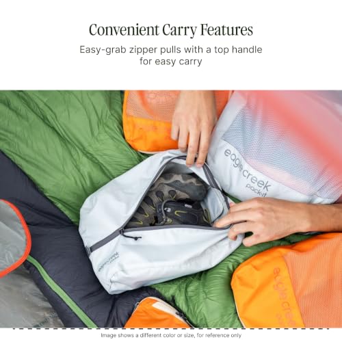 Eagle Creek Pack-It Reveal Shoe Sack - Breathable Shoe Storage Sack for Optimizing Luggage Space - Quick-Drying Material - Lightweight - Translucent Fabric - Washable - Ventilate - color: Willow Green