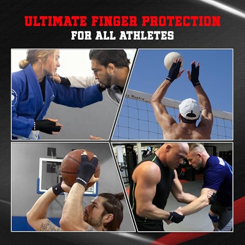 Grappz Middle Finger Brace Compression Gloves, Splint Alternative, Unisex M | Athletic Buddy Tape, Finger Sleeve & Brace, Arthritis Pain Relief & Joint Stabilizer for All Sports - size: Medium, style: Middle Finger