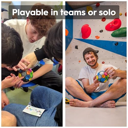 BOULDERBALL Team Climb – Cooperative Team & Skill Game (14+) - Teamwork, Focus & Strategic Thinking - for Teenagers and Adults - Made in Italy