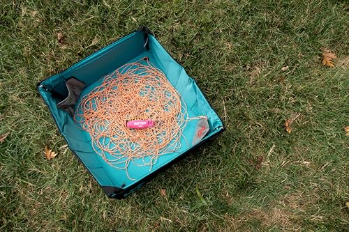 Notch Throwline Folding Popbox holds 2 Throwbags and Throwline (99445) | Color-coded Inner Pockets, Spring-Loaded Corners, Pinch, Press and Fold Closure, Carry Handle, Aluminum Buckle